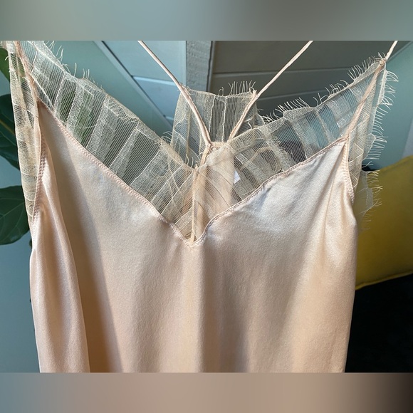 IRO Silk Berwyn Lace Camisole 44 Cream - Picture 4 of 9